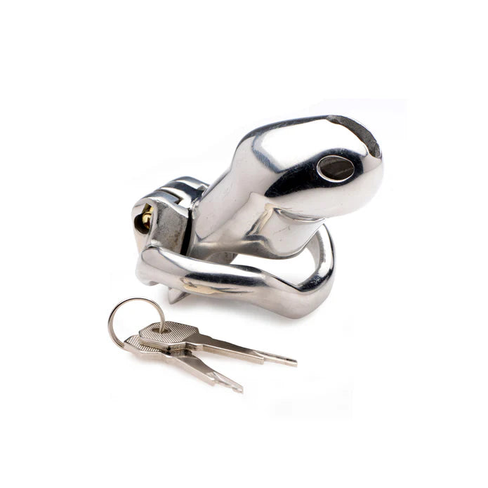 Rikers Steel Locking Chastity Cage