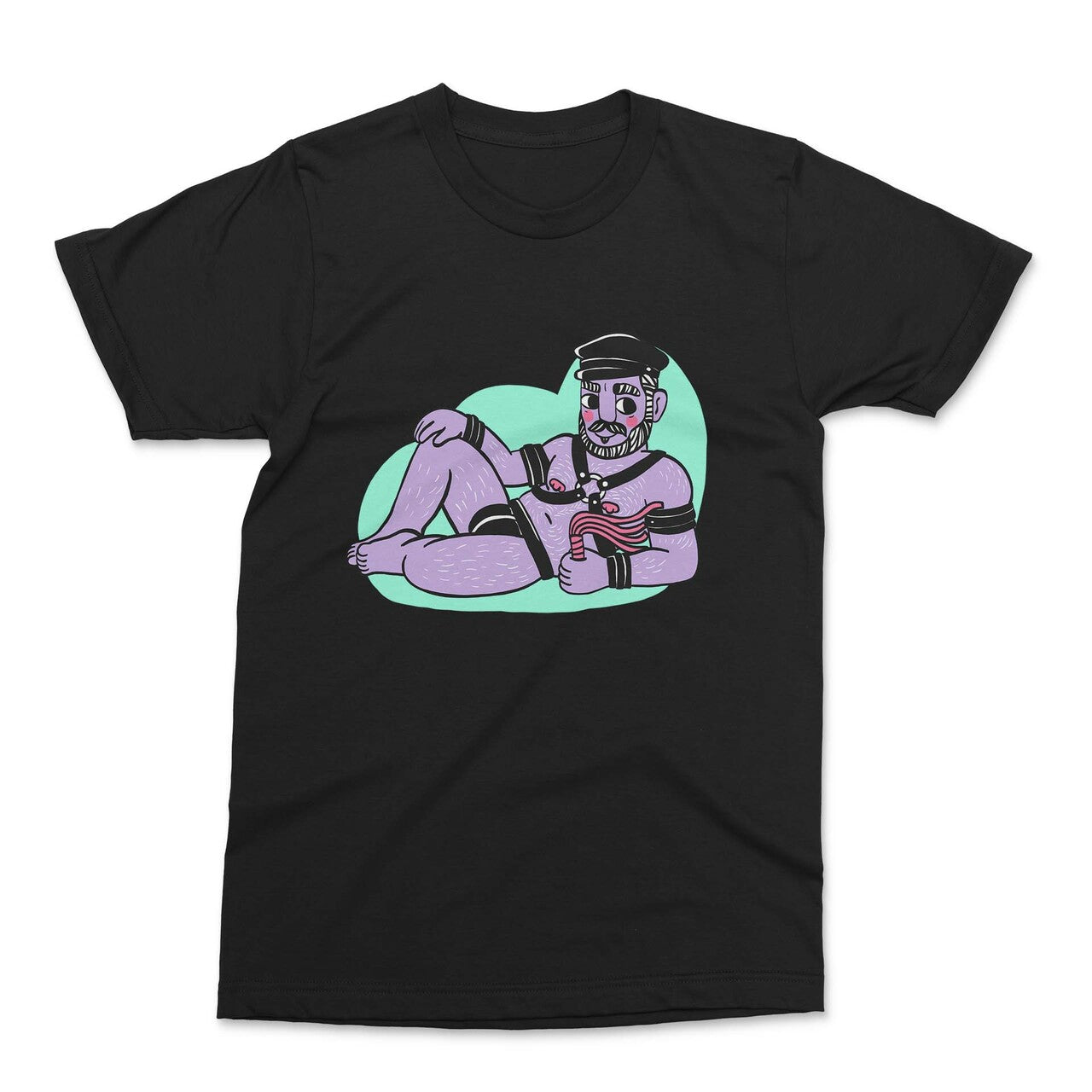 Magi— Leather T-Shirt Main Image.