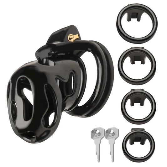 HARD STOP DOUBLE RING CHASTITY CAGE