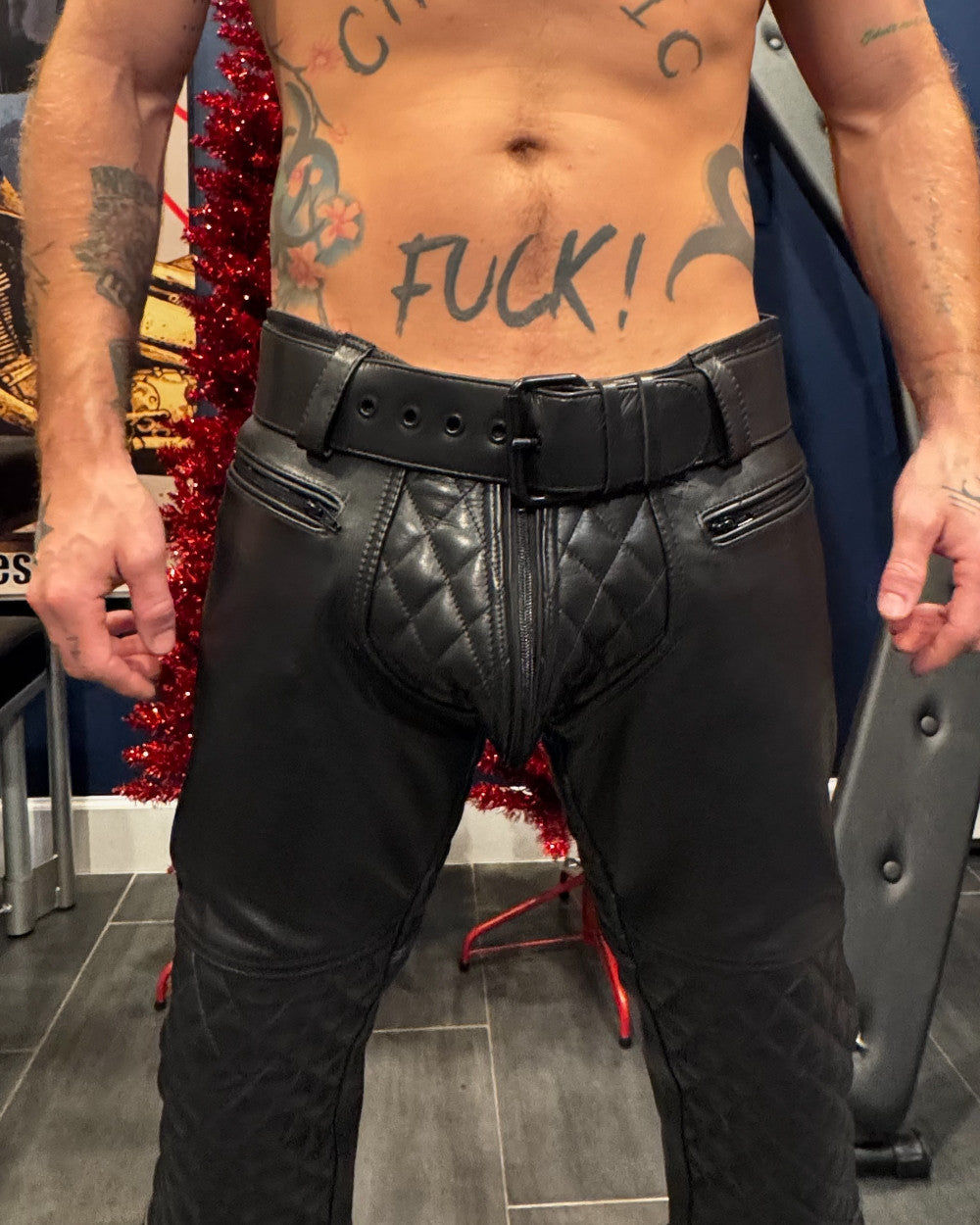 Limited Edition Rough Leather Motorcycle Pants
