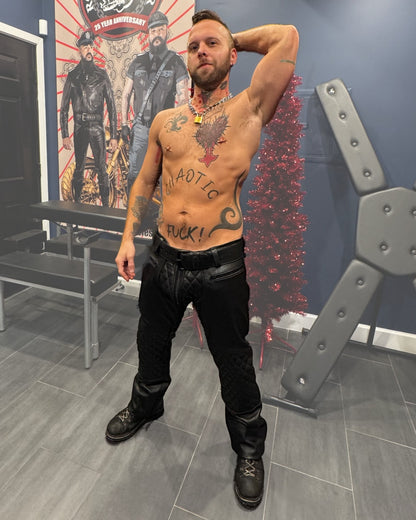 Limited Edition Rough Leather Motorcycle Pants