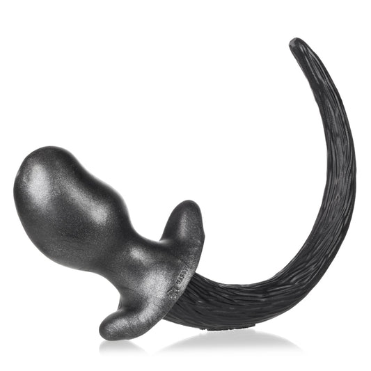 Puppy Tail BLACK Silicone Buttplug - Oxballs Main Image