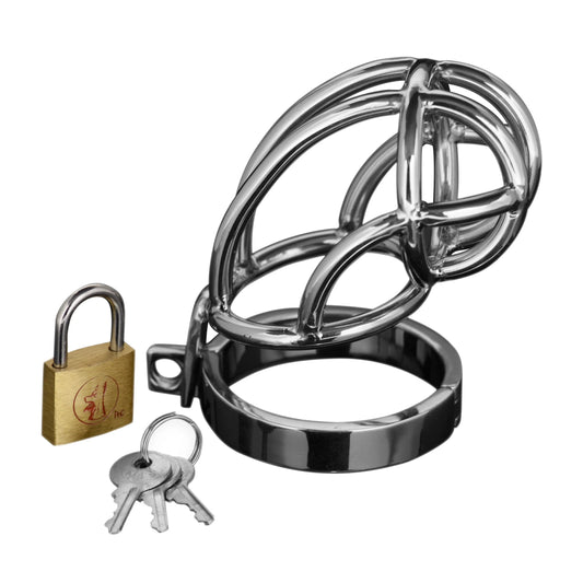 CAPTUS STAINLESS STEEL LOCKING CHASTITY CAGE