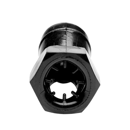 Detained Black Restrictive Rubber Chastity Cage
