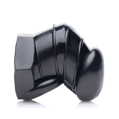 Detained Black Restrictive Rubber Chastity Cage