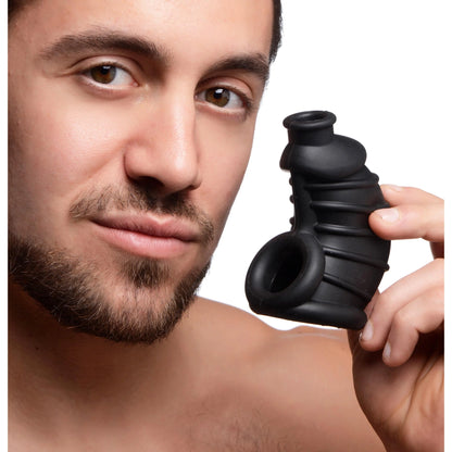 DARK CHAMBER SILICONE CHASTITY CAGE