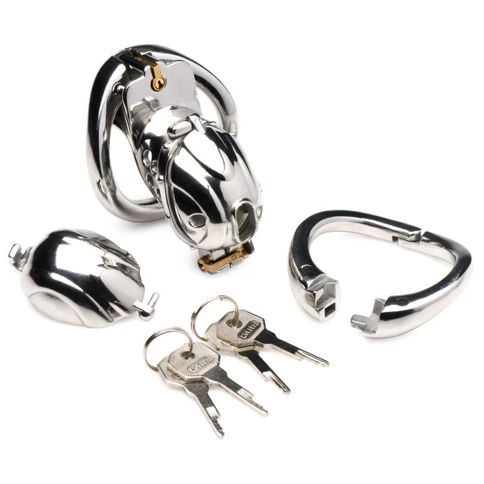 ENTRAPMENT DELUXE LOCKING CHASTITY CAGE