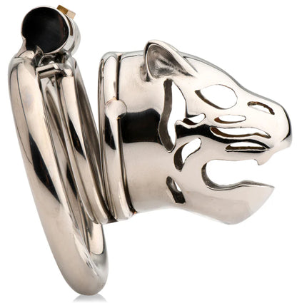 CAGED COUGAR LOCKING CHASTITY CAGE