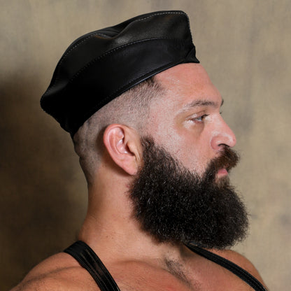 Garrison Leather Cap