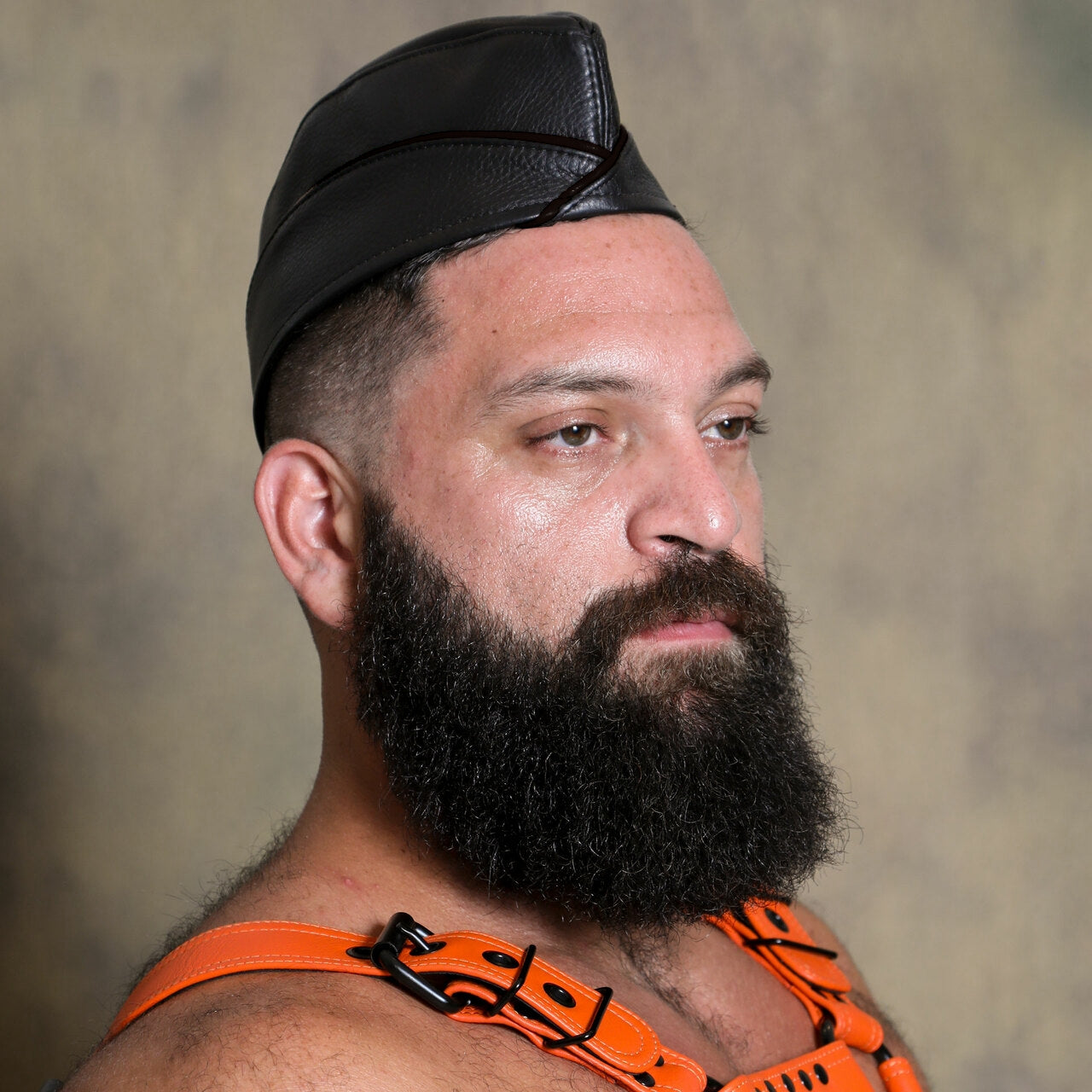 Garrison Leather Cap