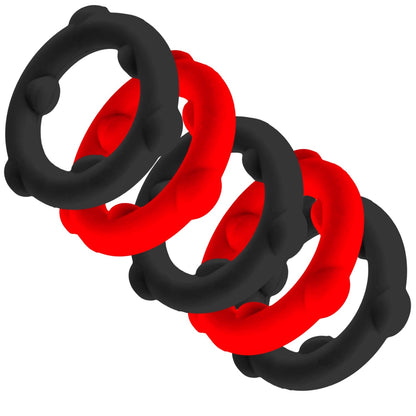 GEARHEADS 5-PACK Cockrings - Oxballs