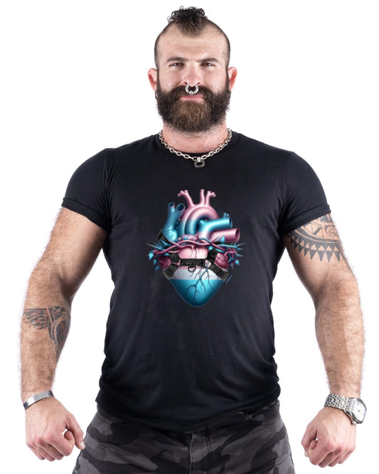 Leather Trans Heart T-Shirt
