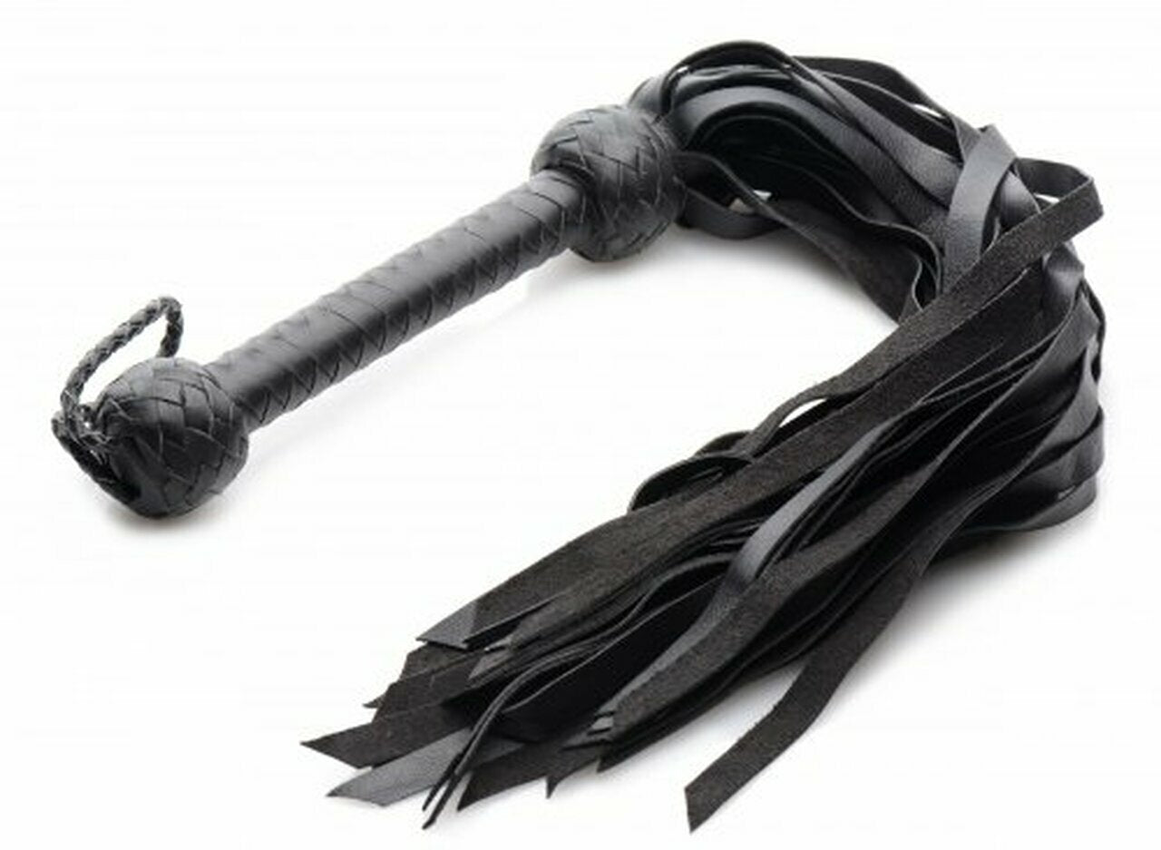 Leather Premium Deerskin Flogger Black Main Image