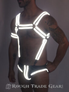 (RefleXXX material shown here with Bulldog Extreme Harness and Decadence Jock for color purposes only)
